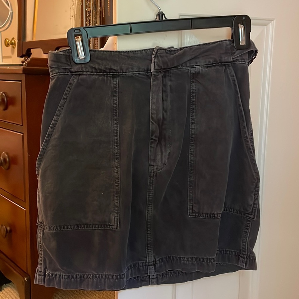 Black jean skirt